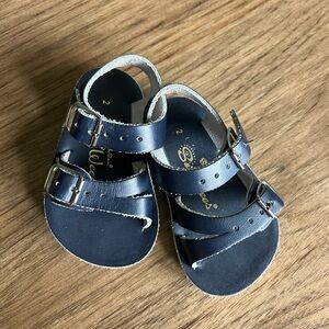 Salt Water Sandals by Hoy Navy Blue Classic Leather Sandals